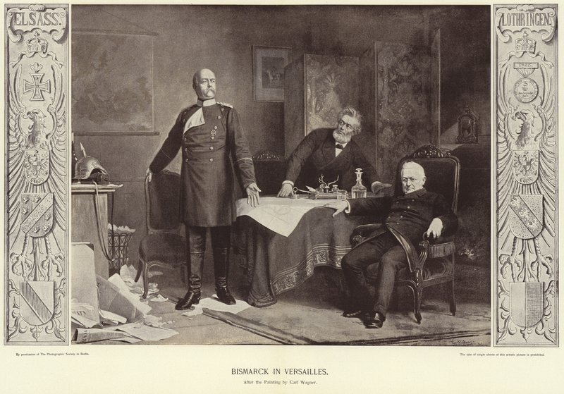 Bismarck em Versalhes de Carl Ernst Ludwig Wagner