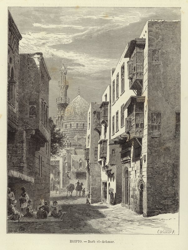 Egito - Darb al-Ahmar no Cairo de Carl Friedrich Heinrich Werner