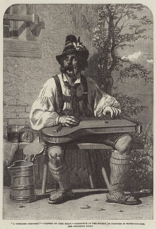 Um compositor tirolês de Carl Haag