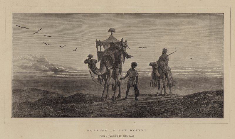 Manhã no deserto de Carl Haag