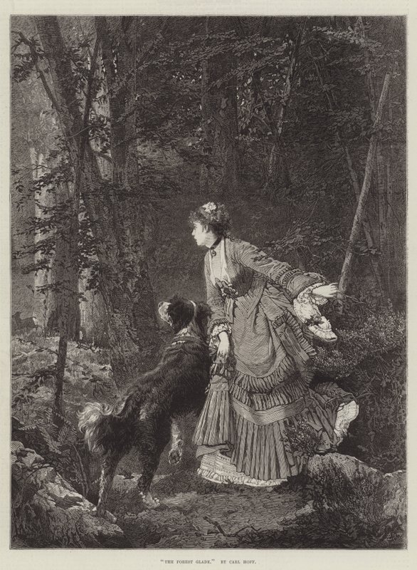 A clareira da floresta de Carl Heinrich Hoff