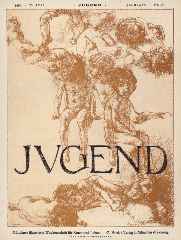Ilustração da capa da revista Jugend de Carl Marr