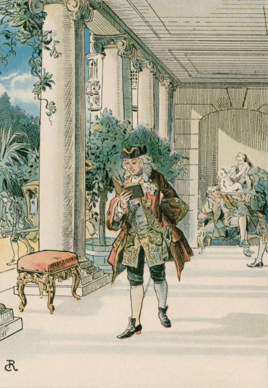 Frederico o Grande (1712-1786) em Rheinberg de Carl Rohling