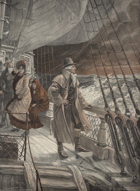 No convés de um navio de Carl Rohling
