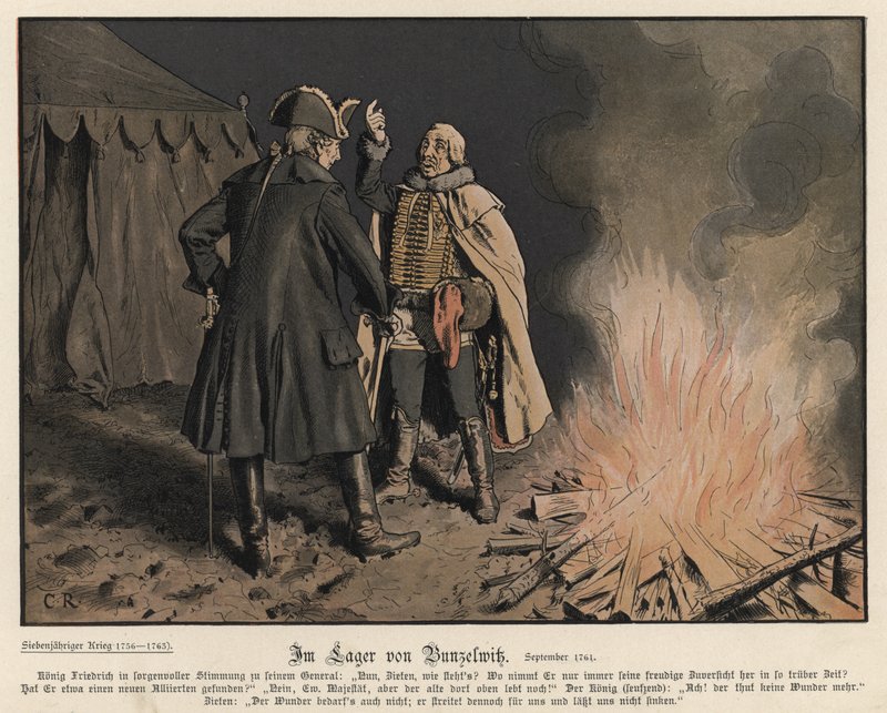 No acampamento de Bunzelwitz de Carl Röchling