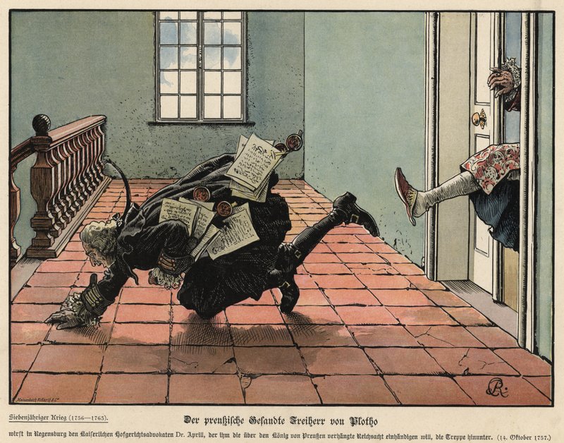 O enviado prussiano Freiherr von Plotho de Carl Röchling