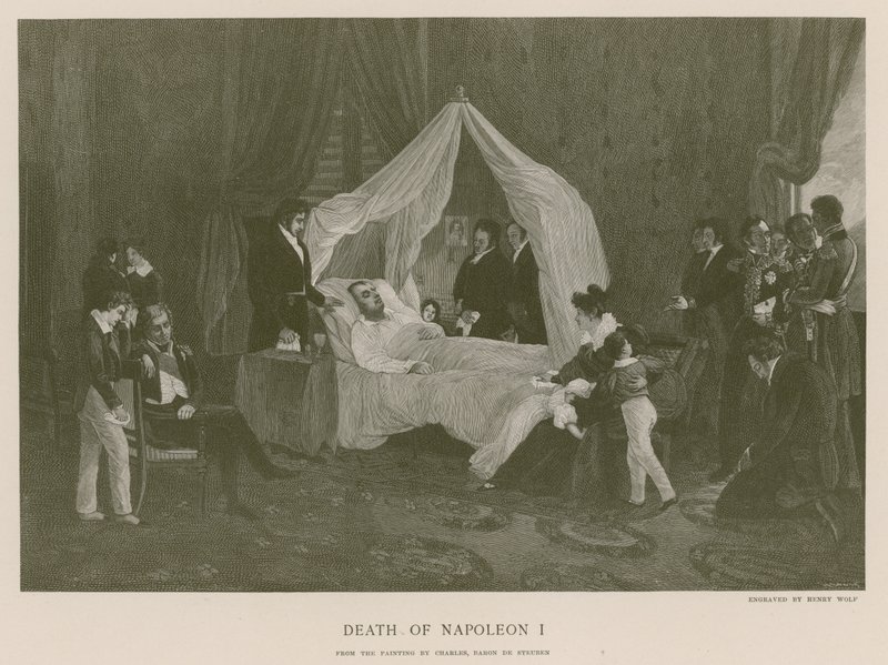 Morte de Napoleão I de Carl von Steuben