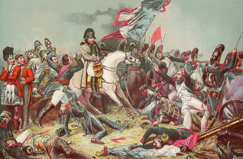 A batalha de waterloo de Carl von Steuben