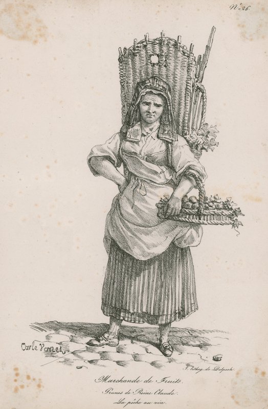 Comerciante de frutas de Carle Vernet