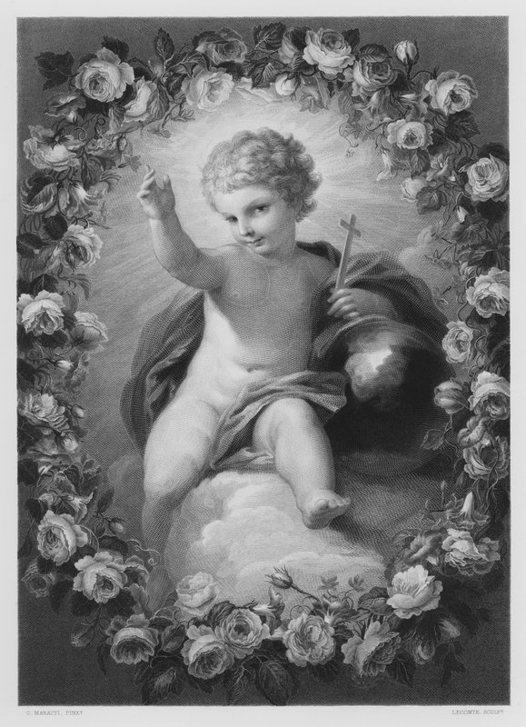 O Cristo Infante, da imagem da Coleção Real (gravura) de Carlo (after) Maratta or Maratti