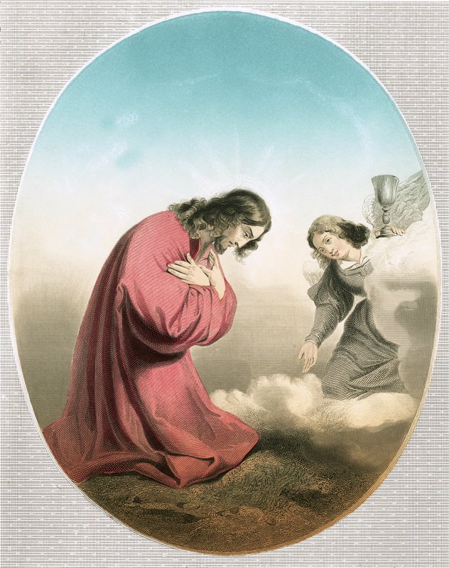 Anjo aparecendo a Cristo de Carlo Dolci
