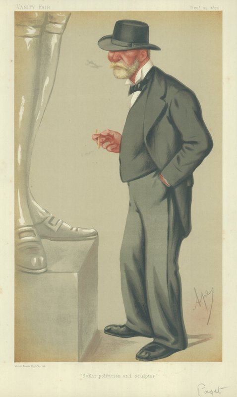 Almirante o direito hon senhor clarence paget de Carlo Pellegrini
