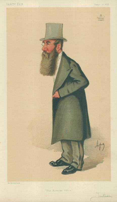 Lord Tenterden, Ministério das Relações Exteriores, 17 de agosto de 1878, desenho animado da Vanity Fair de Carlo Pellegrini