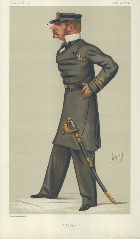Sir Allen Young, Alleno, 15 de dezembro de 1877, desenho animado da Vanity Fair de Carlo Pellegrini