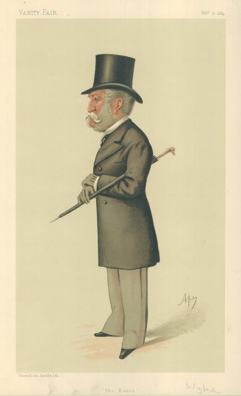 Sir Charles Lennox Wyke, O Barão, 9 de fevereiro de 1884, desenho animado da Vanity Fair de Carlo Pellegrini
