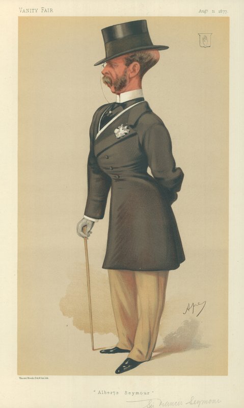 Sir Francis Seymour, Albert Seymour, 11 de agosto de 1877, desenho animado da Vanity Fair de Carlo Pellegrini