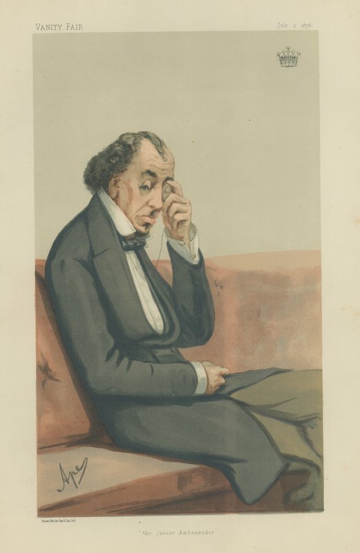 O conde de Beaconsfield de Carlo Pellegrini