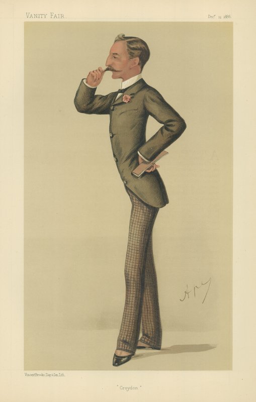 O ilustre Sidney Herbert (cor litho) de Carlo Pellegrini
