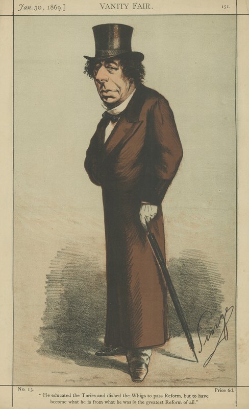O honrado Benjamin Disraeli de Carlo Pellegrini