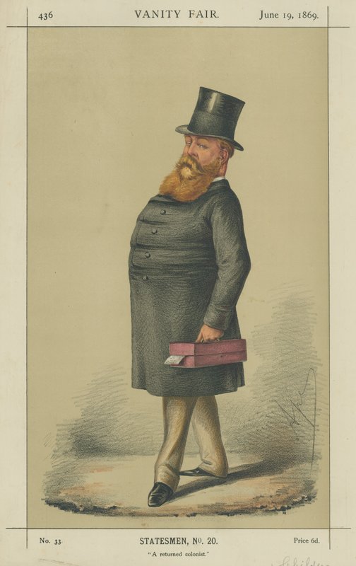 O Honorável Hugh Childers de Carlo Pellegrini