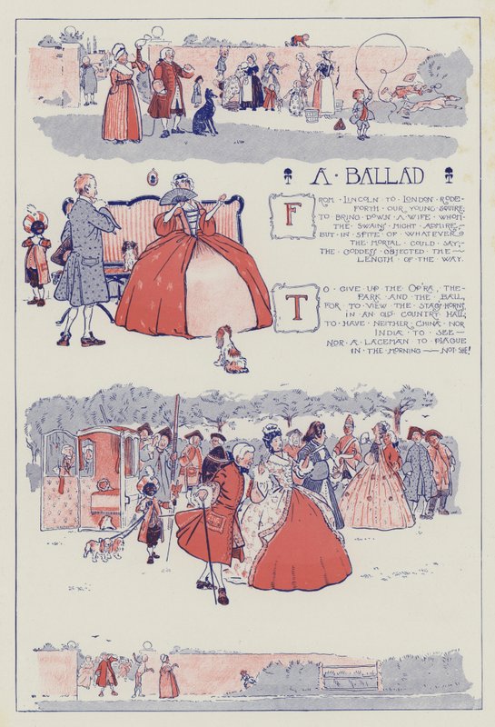 Uma balada, por Shenstone de Cecil Charles Windsor Aldin