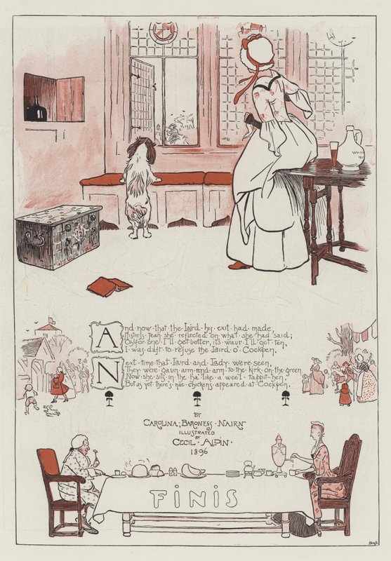 O Laird OCockren cor litho de Cecil Charles Windsor Aldin