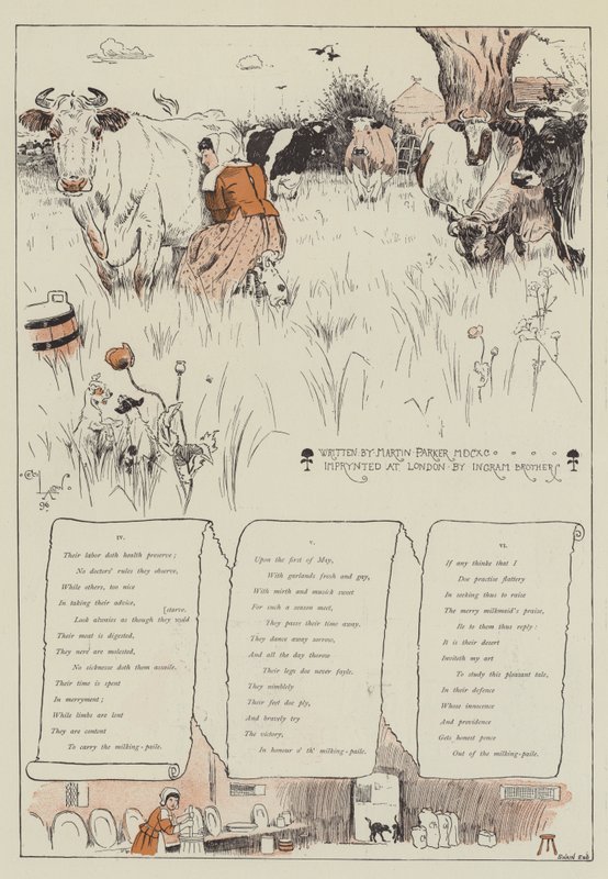 A Vida da Leiteira, de Martin Parker de Cecil Charles Windsor Aldin
