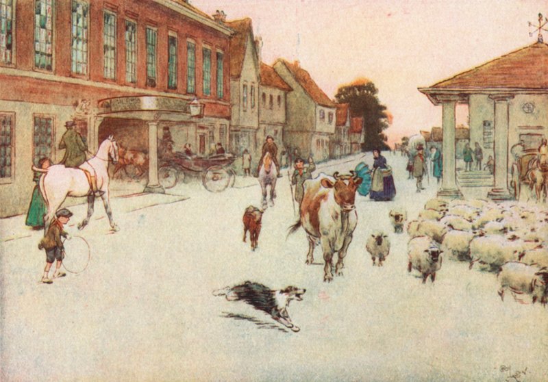 Quando o sol estava se pondo. . . Paramos no Hotel Principal no Market Place de Cecil Charles Windsor Aldin