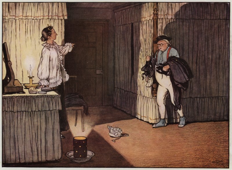Ilustração para The Pickwick Papers de Cecil Aldin (cor litho) de Cecil Charles Windsor Aldin