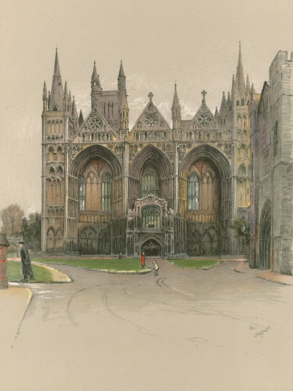 Catedral de Peterborough de Cecil Charles Windsor Aldin