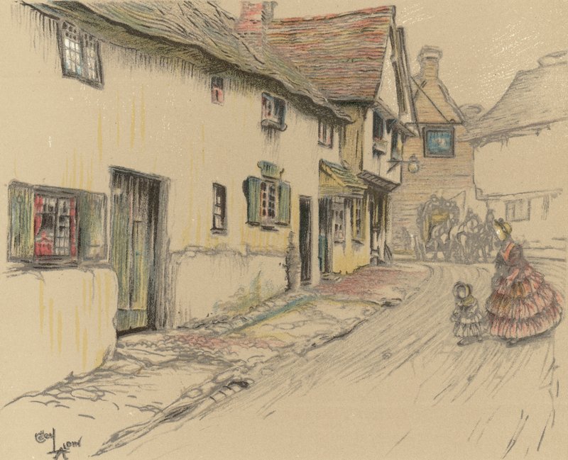 The George Inn, Dorchester de Cecil Charles Windsor Aldin