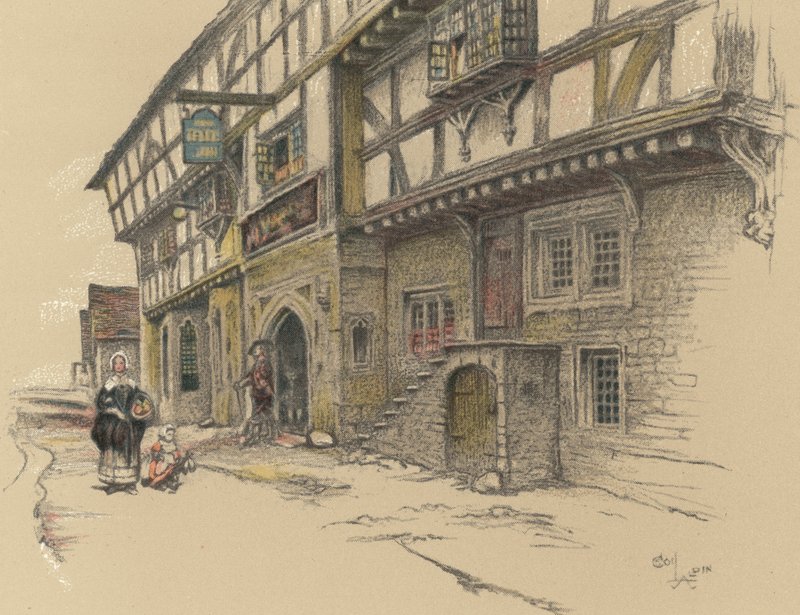 O George Inn, em Norton St Philip de Cecil Charles Windsor Aldin