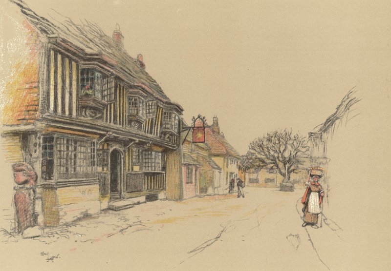 O Star Inn, Alfriston de Cecil Charles Windsor Aldin