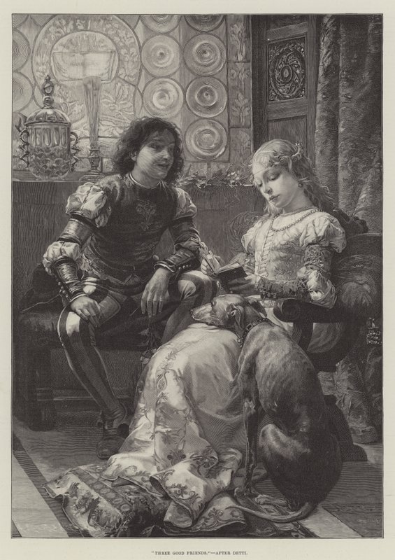 Três bons amigos de Cesare Auguste Detti