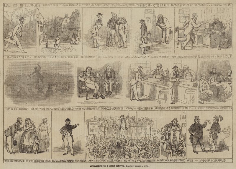 Uma eleição para um pequeno bairro de Charles Altamont Doyle