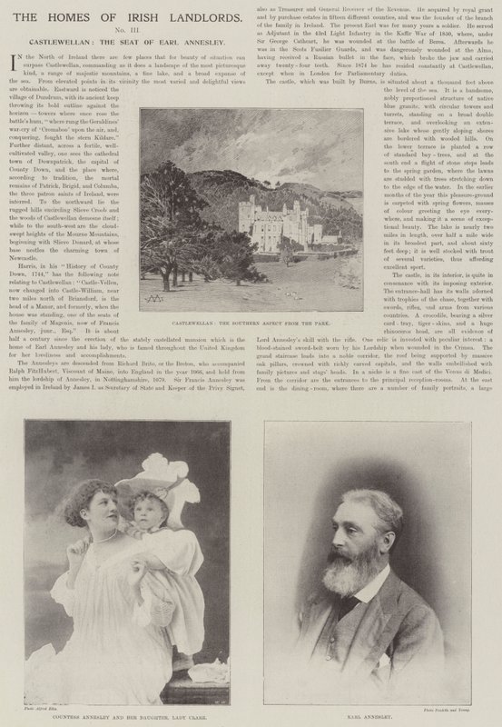 Castlewellan, a sede do conde Annesley de Charles Auguste Loye