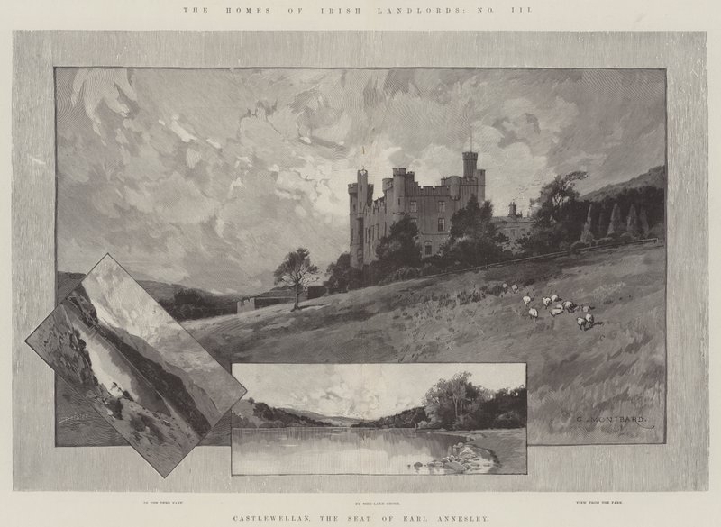 Castlewellan, a sede do conde Annesley de Charles Auguste Loye