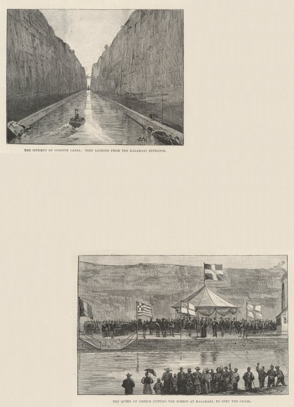 Canal de Corinto de Charles Auguste Loye