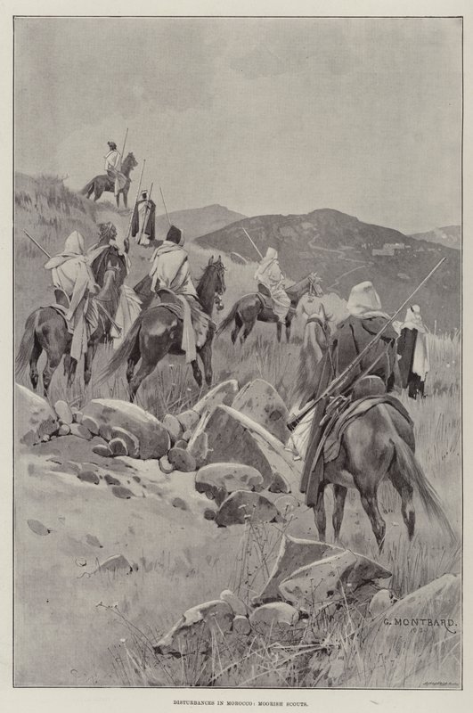 Distúrbios em Marrocos, Escuteiros Mouros de Charles Auguste Loye