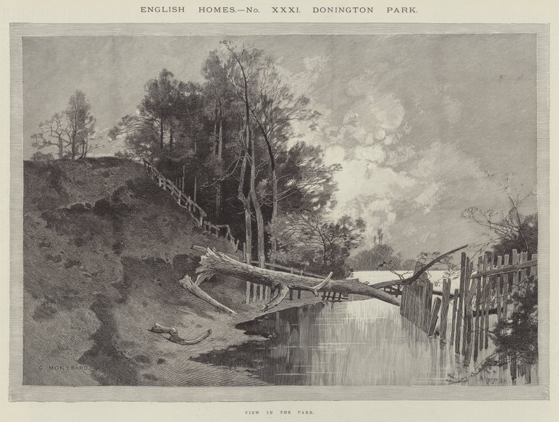Parque de Donington, vista no parque de Charles Auguste Loye