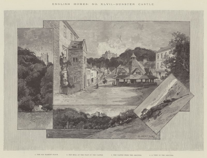 Castelo de Dunster de Charles Auguste Loye