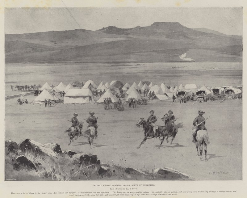 Laager do General Schalk Burger&39;s North de Ladysmith de Charles Auguste Loye