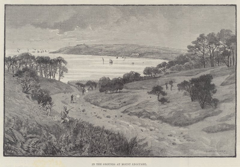 Nas terras em Mount Edgcumbe de Charles Auguste Loye