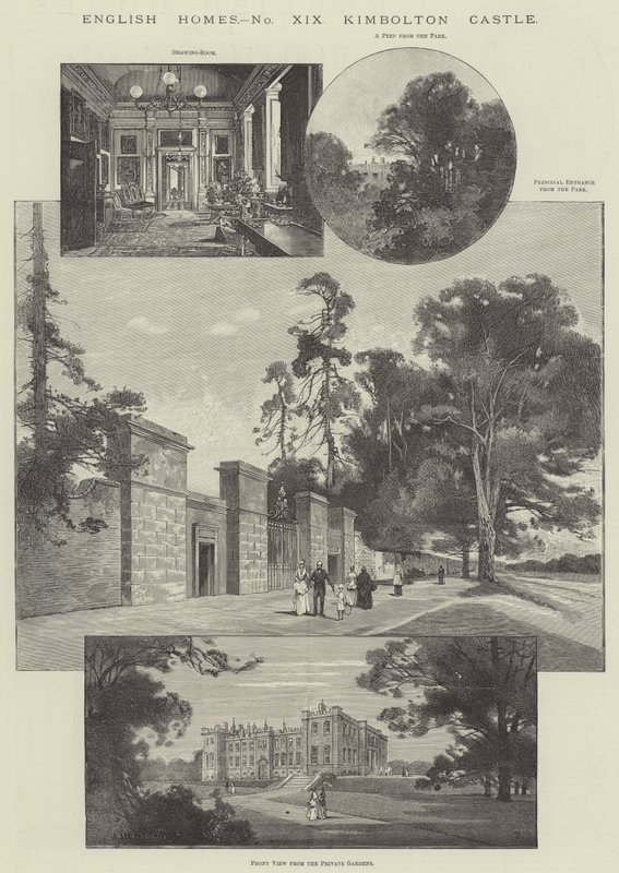 Castelo de Kimbolton de Charles Auguste Loye