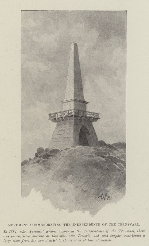 Monumento comemorativo da Independência do Transvaal de Charles Auguste Loye