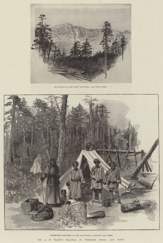 Viagens do Sr. AE Pratt na China Ocidental e no Tibete de Charles Auguste Loye
