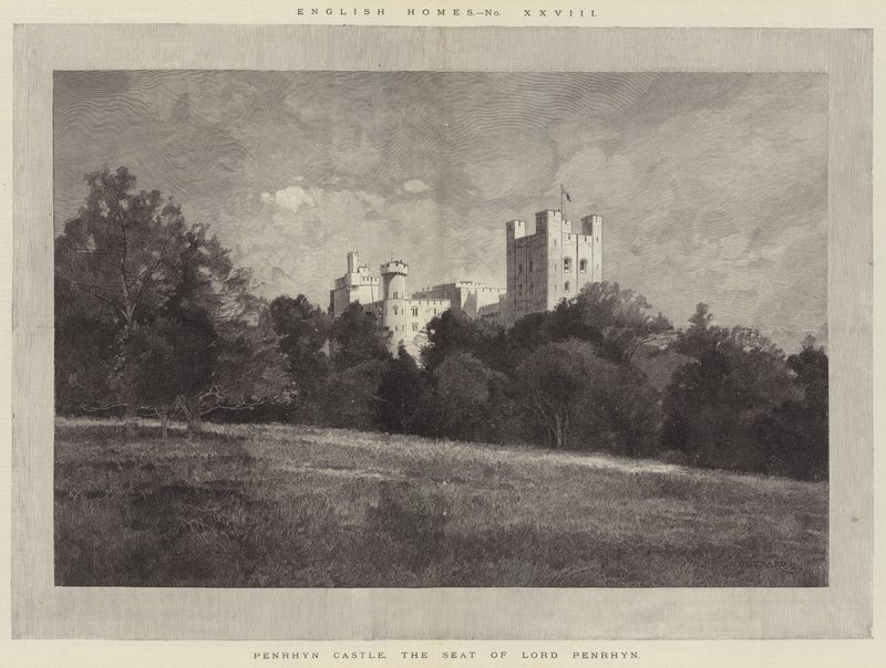 Castelo Penrhyn, a sede do Senhor Penrhyn de Charles Auguste Loye