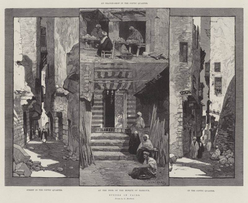 Cenas no Cairo de Charles Auguste Loye