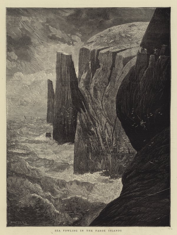Mar a voar nas Ilhas Faroe de Charles Auguste Loye