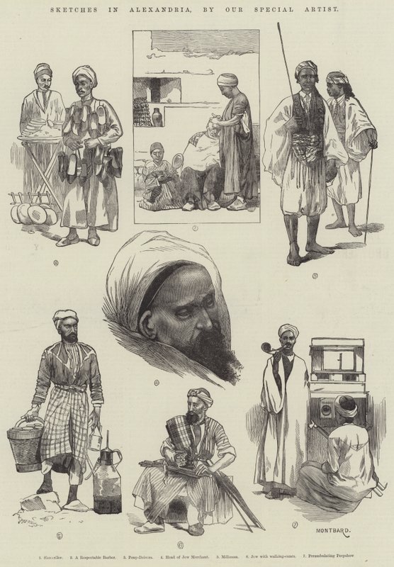 Esboços em Alexandria de Charles Auguste Loye